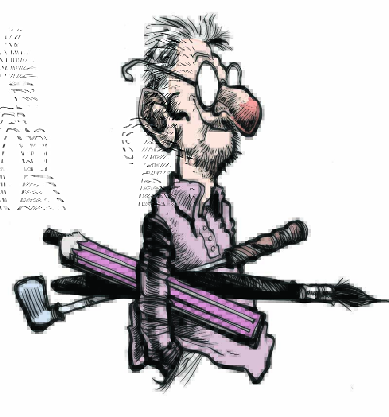 Martyn Turner Cartoonist Self-Portrait